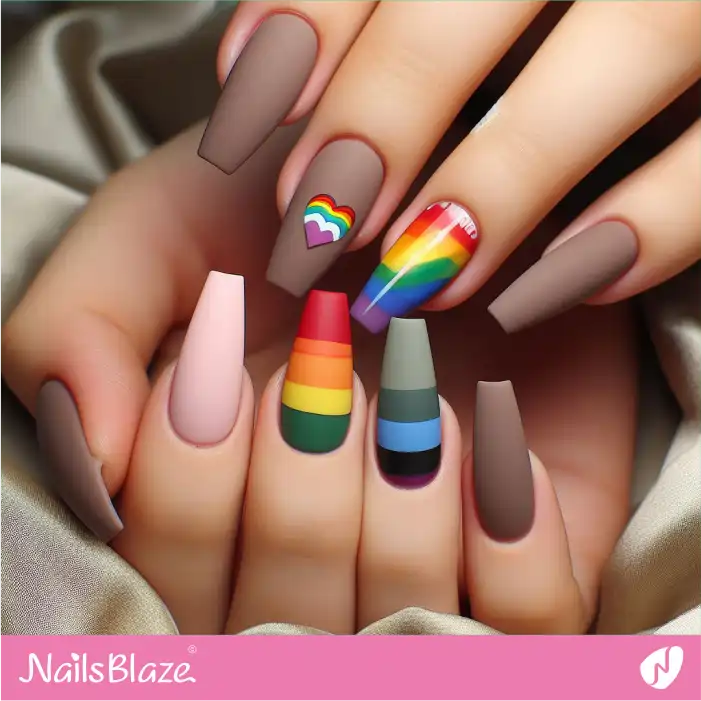 Pride Gradient Nails | Pride | LGBTQIA2S+ Nails - NB2061